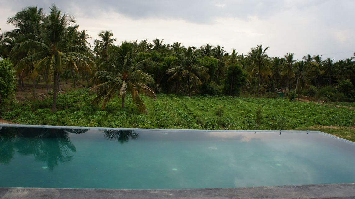 Farm landscape view